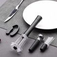 thumbnail image 3 of Aluminum Alloy Opener Set: Corkscrew Bottle Stopper & Foil Cutter 4 Piece Accessories Kit For Elegant Toastmaster Can Opener Rip And Can Opener Opener Aluminum Can, 3 of 3