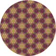 thumbnail image 1 of Ahgly Tapis d'Intérieur Lavable en Machine Carré Transitionnel Bronze Brun, 3 Pieds Carré, 1 of 7