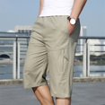 thumbnail image 2 of Diufon Men's Athletic Shorts Drawstring Waisted Outdoor Sport Shorts Spring Summer Hiking Shorts with Pockets, 2 of 7