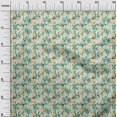 thumbnail image 3 of oneOone Cotton Cambric Turquoise Green Fabric Abstract Floral Craft Projects Decor Fabric Printed By The Yard 42 Inch Wide, 3 of 4