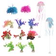thumbnail image 4 of 13Pcs Simulation Water Plant Decorative Simulation Jellyfish Coral Ornaments for Fish Tank Aquarium, 4 of 9
