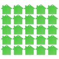thumbnail image 1 of Unique Bargains House Shape Blank Tags Metal Stamping Tag Blank Dog ID Tags, Green Engraving Tags, 25 Pack, 1 of 7