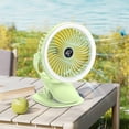 thumbnail image 5 of EGNMCR Portable Fan, Versatile Fan, Personal Desk Fan, USB Rechargeable Fan With LED Light, Clip Fan,, 5 of 5