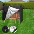 thumbnail image 2 of Patio Furniture Cover For 3-Seat Outdoor Trapeze Swing Chair 220 cm x 125 cm x 170 cm Black Green Gray Cloth With Drawstring And Buckle, 2 of 6