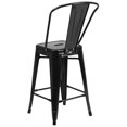thumbnail image 4 of Bowery Hill Metal 24'' Counter Stool in Black, 4 of 4