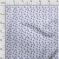 thumbnail image 3 of oneOone Cotton Flex White Fabric Floral Craft Projects Decor Fabric Printed By The Yard 40 Inch Wide, 3 of 4