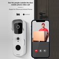 thumbnail image 3 of Smart Video Doorbell Home Wireless WiFi Doorbell Camera Waterproof Outdoor Doorbell App Smart Control Works With Assistant Voice Control, 3 of 7