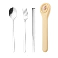 thumbnail image 2 of Dvkptbk Portable Cutlery Boxs with Cutlery Cute Stainless Steel Cutlery Chopsticks Spoon Fork Set Student Portable Cutlery Case Stainless Steel Cutlery Set Kitchen & Dining, 2 of 6