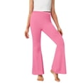 thumbnail image 4 of Cowsor Girls Flared Dress Pants – Soft Bell Bottom Uniform Pants for School or Daily Wear, 4 of 7