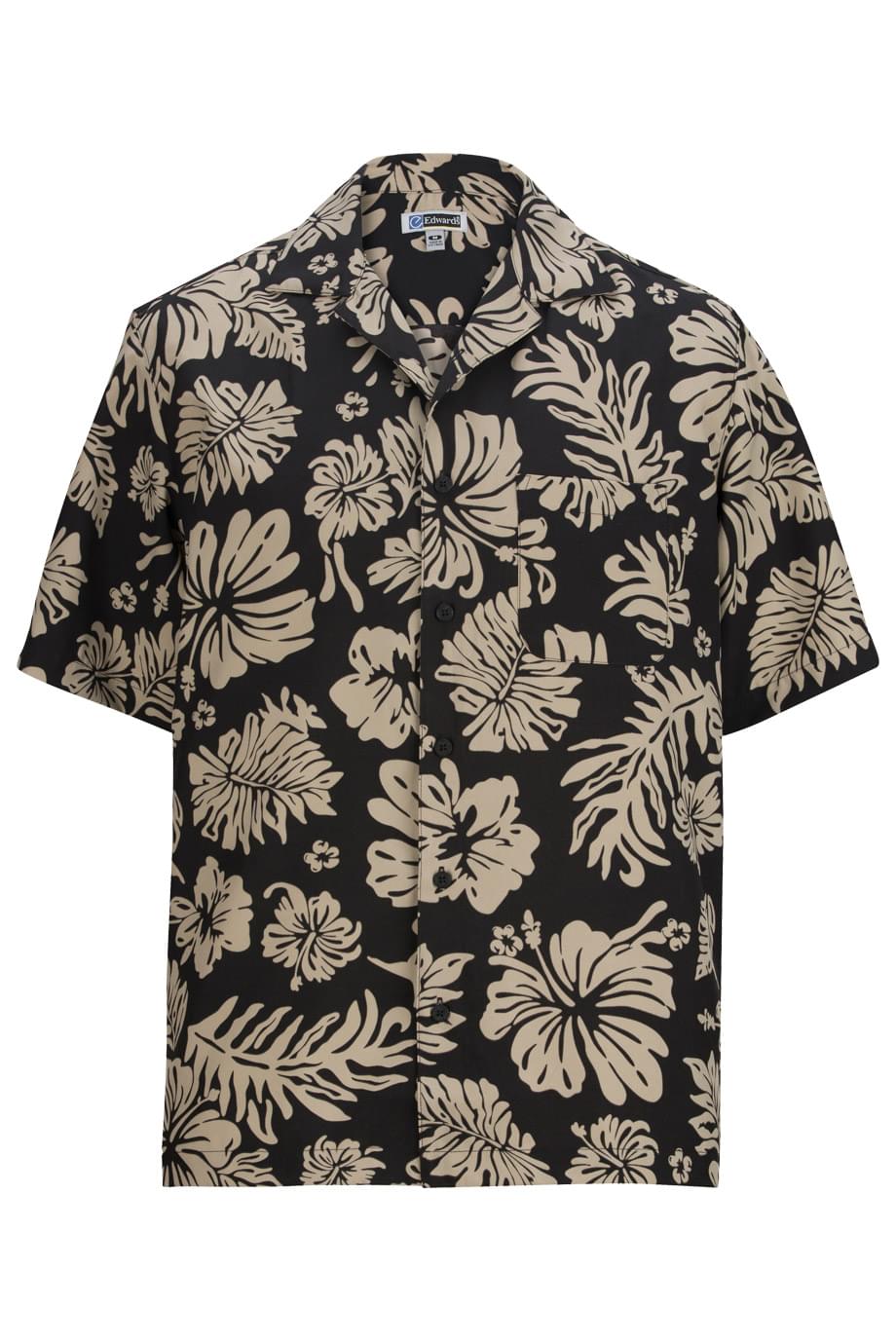 Edwards Men's Hibiscus 2-Color Camp Shirt - 1036