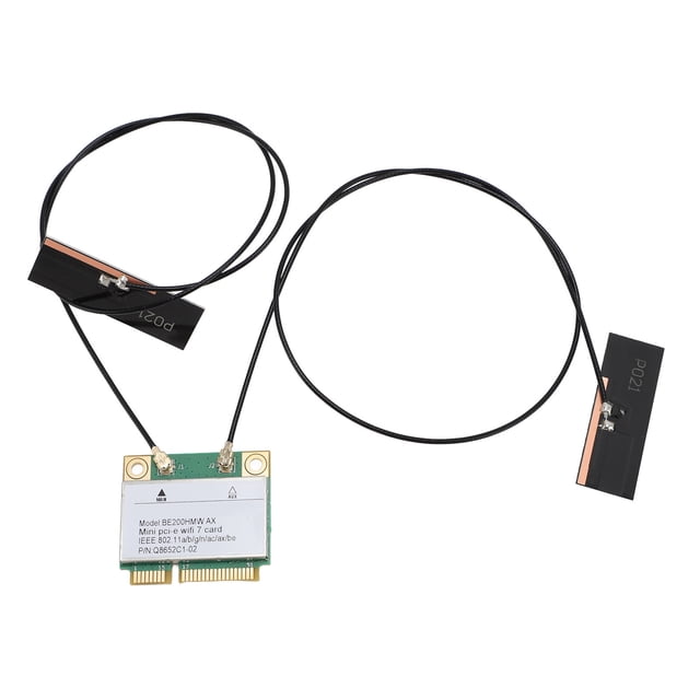 Mini PCI E 7 Card, 8774Mbps 2 Band 2.4G 5G Gigabit Card Mini PCIE Interface Adapter with BT 5.4 BE200HMW for PC