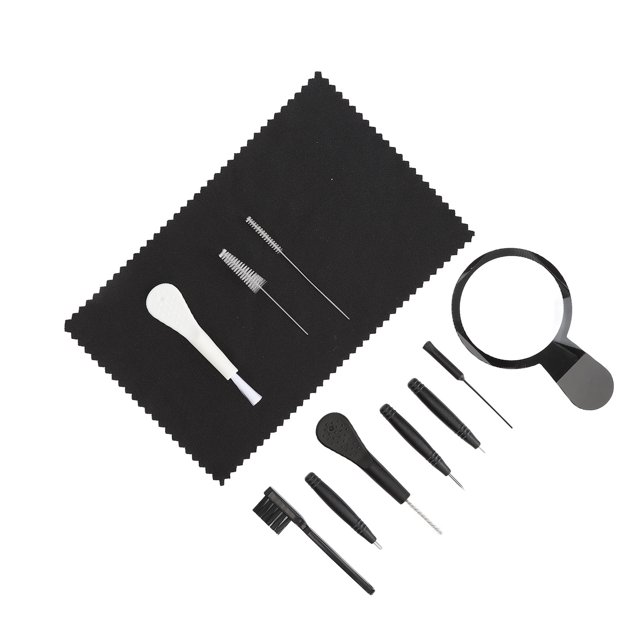 Sound Aid Cleaner, Sound Aid Cleaner Brush Simple Operation Cleansing Multi Purpose with Round PU Storage Case for Life