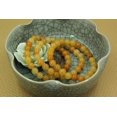 thumbnail image 4 of Natural Multicolor Yellow Jade Gemstone 8mm Round Beads Stretch Bracelet 7" Unisex, 4 of 4