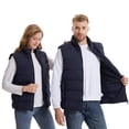 thumbnail image 4 of Timegard Womens Vests Plus Size Fall Winter Warm Sleeveless Cotton Coat Solid Color Comfy Heated Jackets, 4 of 7