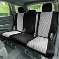 thumbnail image 2 of For 2011–2021 Jeep Grand Cherokee FH Group Neoprene Waterproof Custom Fit Car Seat Covers - Rear Gray, 2 of 5