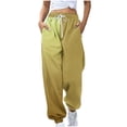 thumbnail image 2 of TIMIFIS Sweatpants Women High Waisted Baggy Sweatpants Fall Casual Gradient Printed Drawstring Jogger Pants with Pocket, 2 of 5