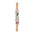 thumbnail image 2 of Christmas Rolling Pin Baking Tool Wooden Dough Roller with Silicone Gloves and Scraper Set High-Temp Resistant for Holiday Cooking Kitchen Utensils for Cookies Cakes Gift Idea, 2 of 6