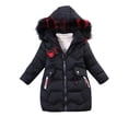 thumbnail image 3 of QIPOPIQ Girls' Long Winter Coat Parka Water Resistant Warm Puffer Jacket Clearance, 3 of 4