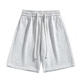 thumbnail image 1 of EOYWHK Mens Gym Shorts Elastic Waist Workout Shorts Drawstring Loose Wide-Leg Half Length Lounge Trouser ,S-3XL, 1 of 5