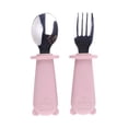 thumbnail image 2 of BKER Stainless Steel Fork Spoon Set With Silicone Handle Durable Tableware For Kitchen Dining Camping Travel Picnic BBQ Party, 2 of 4