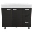 thumbnail image 1 of TUHOME Ferretti Armoire de Base Armoires en Bois d'Ingénierie en Multicolore, 1 of 9