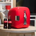 thumbnail image 3 of Coca-Cola Heritage Mini Réfrigérateur Portable 12 Canettes 12V DC 110V AC Refroidisseur/chaud 7.9L (8.3 qt)- Rouge, 3 of 5