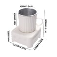thumbnail image 3 of Dual Function USB Cooler and Warmer Mug Instant Cooling Heating Beverage Cup Portable 400ml Capacity Temperature Control for Campus Outdoors Office Use, 3 of 3