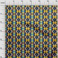 thumbnail image 3 of oneOone Cotton Poplin Yellow Fabric Geometric Craft Projects Decor Fabric Printed By The Yard 42 Inch Wide, 3 of 4