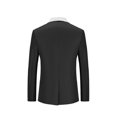 thumbnail image 3 of EGNMCR Jackets for Men Men's Fashion England Solid Color Casual Single Breasted Suit, 3 of 8