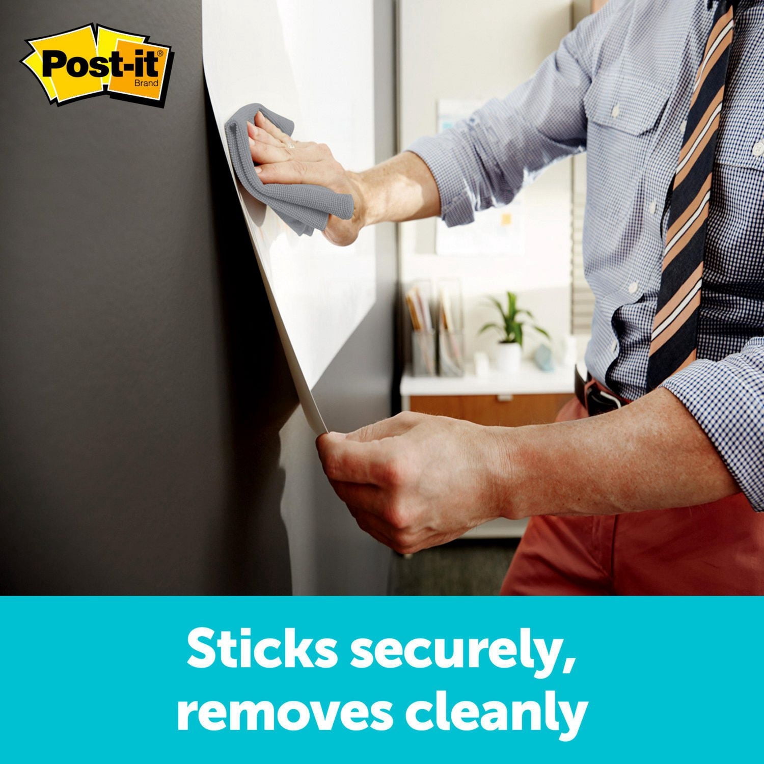 Post-it® Super Sticky Dry Erase Surface DEF6x4, 4 ft x 6 ft (1.21 m x 1.82 m)
