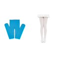 thumbnail image 1 of 2 Pack(WH1 1PCS & BU1 1PCS) Multipack Sweat Pants for Leggings Pantihose Stretchy Basic Full Length Ballet Dance Pants Pantyhose for Spring Summer Stocking, 1 of 4