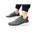 thumbnail image 1 of Woobling Man Shoes Closed Toe Sneakers Low Top Trainers Soft Males Non Slip Solid Color Dark Grey 9, 1 of 8