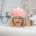 thumbnail image 4 of PRETXORVE Bouclier de Douche Douche pour Enfants Visière Chapeau pour Protection des Yeux et des Oreilles pour Enfants de 0 à 9 Ans Forme Mignonne Rend le Bain de Bébé Plus, 4 of 8