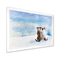 thumbnail image 2 of Designart Dogs During Christmas Season Children's Art Framed Wall Art, 2 of 4