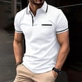 thumbnail image 1 of Male Spring Business Lapel T Shirt Bottoming Shirt Short Sleeve Shirt Patchwork Top Mens Turtle Neck Long Sleeve Tops Mens Large T Shirts Lightweight T Shirts Rayon Long Sleeve Shirt Men Neck Top for, 1 of 3