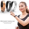 thumbnail image 1 of Suitable For Millet Bracelet 3 Metal Strap Wristband Stainless Steel Magnetic Absorption Three Beads Replacement Strap, 1 of 5