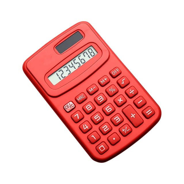 Nilvkv Basic Standard Calculators Mini Digital Desktop Calculator with 8-Digit LCD Display Pocket Size for Home Schoo1