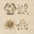 thumbnail image 1 of Ahgly Company Tapis de Zone Carré Transitionnel Lavable en Machine Pêche Beige, 4 Pieds Carré, 1 of 7