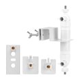 thumbnail image 1 of S SERENABLE Support de Gouttière pour Caméra Extérieure Facile à Installer Universel Pince de Parement Ajustable Blanc, 1 of 9