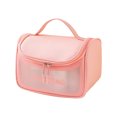 thumbnail image 2 of EGNMCR Translucent Waterproof Cosmetic Bag, Cosmetic Bag Set Frosted Translucent PVC With Zipper Handle Portable Travel Bag, Hangable And Handy Cosmetic Bag,, 2 of 8