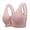 Pink, variant on Breathable Underwear for Women Large Size Thin Non Rim Wireless Bra Daily Wear Polyester Hand Wash 1Pc
