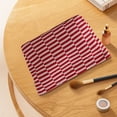 thumbnail image 4 of EGNMCR Closet Organizers and Storage Woolen Knitted Bag Striped Color-blocked Cosmetic Bag Pattern Cosmetic Bag Portable Cosmetic Bag Ins-style Pencil Case Polyester makeup pouch, 4 of 8