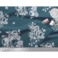 thumbnail image 2 of Soimoi Polyester Crepe Fabric Leaves, & Rose Floral Decor Fabric Printed Yard 52 Inch Wide, 2 of 3