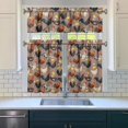 thumbnail image 3 of 3 Piece Chicken Kitchen Curtains and Valances Set for Windows Rooster Kitchen Window Curtains Over Sink Decor 27.5x36 in, 3 of 6