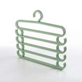 thumbnail image 4 of Ohufall Trouser Rack 5 Tier Hanger Closet Hanging Pants Special Hanger Home Pants Clip Pants Multi Layer Multifunctional Pants Hanging Storage Clothes Hangers Coat Hanger Closet Hanger, 4 of 6