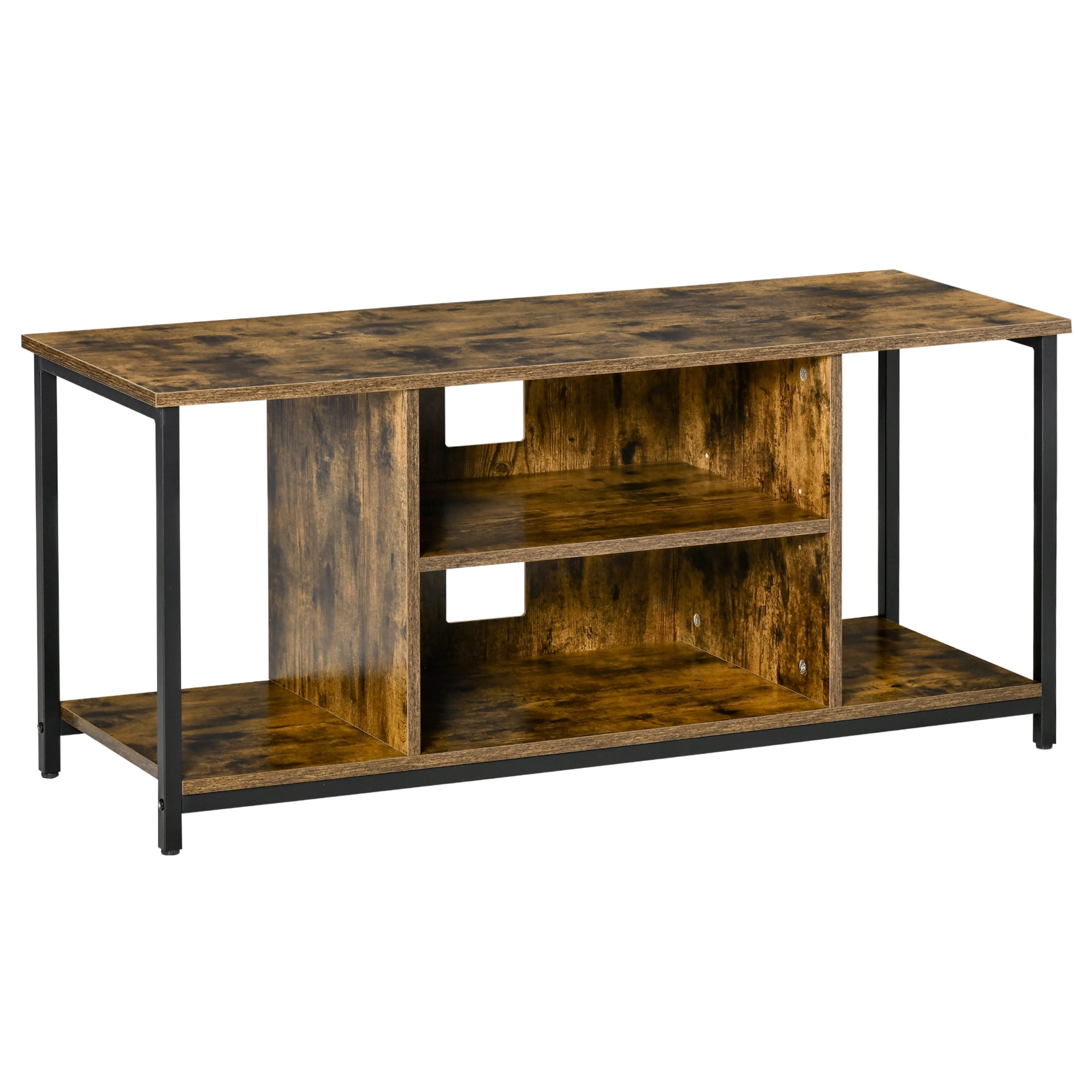 HOMCOM TV Stand for 55 Inches TVs with Adjustable Shelf for Living Room
