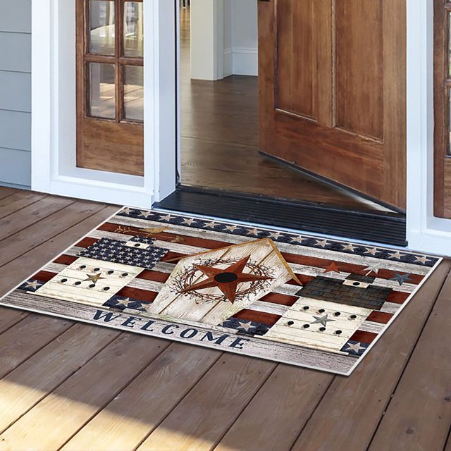 Non-Slip Absorbent Floor Mat | Water and Oil Resistant Doormat for Kitchen, Bathroom, and Entryway | Felt and Rubber Backing | 40x60cm Indoor Outdoor Rug for Home