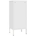 thumbnail image 3 of vidaXL Armoire de Rangement Blanche 42,5x35x101,5 cm Acier, 3 of 5