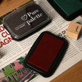 thumbnail image 2 of LEFU Large Stamp Pads, Ink Pads, Solid Colors Available for Craft Scrapbooking Fingerpaint on Paper Wood Fabric (Crimson), 2 of 8