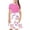 Pink, variant on LOVZFMLL Toddler Kids Cute Splicing Print Short Sleeve Stretchy Dress A Line Dress